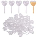BronaGrand 50x4 ml Kalp Şeklinde Şeffaf Plastik Sıkma Damlalık Pastör Pipeti