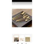 Brondoff Bahama 84 Parça Gold Çatal Kaşık Bıçak Seti