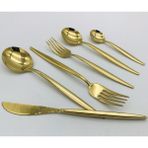 Brondoff Lizbon 36 Parça Titanyum Gold Çatal Kaşık Bıçak Seti