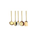 Brondoff Stayle Gold Titanyum Servis Takımı 5 Parça