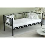 Brono Metal Divan Karyola, Siyah, 90X200