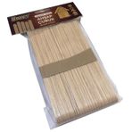 Brons BR-901 50'li Geniş Ahşap Renksiz Abeslang Dondurma Çubuğu