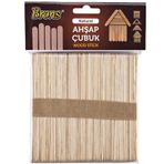 Brons BR-901 Naturel Geniş Ahşap Çubuk