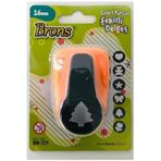 Brons Şekilli Delgeç 16 mm, Ağaç Tasarım, Siyah 868186100373112