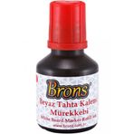 Brons Tahta Kalem Mürekkebi 30 Cc Kırmızı Beyaz Tahta Kalem Mürekkebi