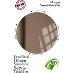 Bronz Ayna, Dönen Standlı Lüx Servis Sunum Tabağı, Dönen Pasta ve Peynir Tabağı Standı