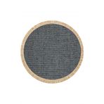 BROOKLYN BRK 01 ANTRASIT SILVER Q Hasır Görünümlü Kaymaz Renkli Dokuma Modern Kilim, 120 x 120