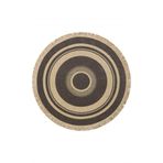 BROOKLYN BRK 09 D.GREY Hasır Görünümlü Kaymaz Renkli Dokuma Modern Kilim, 130 x 130