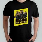Brooklyn Nine Nine %100 Pamuklu Bisiklet Yaka T-Shirt Model - 1 - Siyah - XL