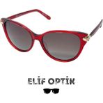 Brooks AT8561 C3 58*16 140 Polarize Kadın Güneş Gözlüğü - Şeffaf Kırmızı