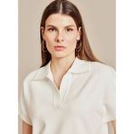 Brooks Brothers Beyaz Kadın Kazak BBSS26FKL004 - Kırık Beyaz - M