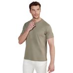 BROOKS BROTHERS Bisiklet Yaka Açık Haki T-Shirt, XL, 5003275697, Açık Haki, Erkek