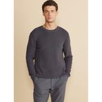 BROOKS BROTHERS Bisiklet Yaka Kazak, 2XL, 5003310991, Antrasit Melanj, Erkek