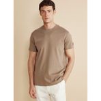 Brooks Brothers Bisiklet Yaka Vizon Erkek T-Shirt BBFW25MTS004 - XL