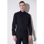 BROOKS BROTHERS Erkek Siyah Comfort Fit Ata Yaka Smokin Gömlek