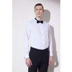 BROOKS BROTHERS Erkekbeyaz Slim Fit Ata Yaka Smokin Gömlek
