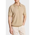 Brooks Brothers Keten Karışımlı Kısa Kollu Polo Yaka Kazak Erkek Polo Yaka Kazak BBSS26MKL006146 - Camel - XL