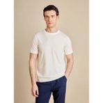 Brooks Brothers Kırık Beyaz Erkek Standart Triko Kazak BBSS26MKL011 - XL