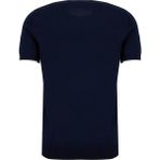 Brooks Brothers Lacivert Erkek Bisiklet Yaka Standart Fit Kazak BBSS26MKL017 - Lacivert - Beyaz - 2XL