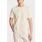 Brooks Brothers Logolu % 100 Pamuk Bisiklet Yaka T-Shirt Erkek T Shirt BBSS26MTS002142 - Bej - XL