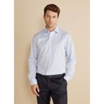 Brooks Brothers Mavi Erkek Regular Fit Çizgili Gömlek BBFW25MSH030 - Mavi - Beyaz - 41