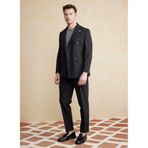 BROOKS BROTHERS Normal Bel Düz Paça Standart Pantolon, 48, 5003252026, Siyah, Erkek