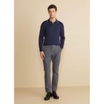 Brooks Brothers Normal Bel Düz Paça Standart Pantolon, 48, BBFW25MPT008, Antrasit, Erkek