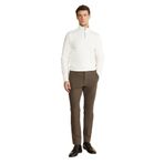 BROOKS BROTHERS Normal Bel Düz Paça Standart Pantolon, 50, BBFW25MPT008, Haki, Erkek