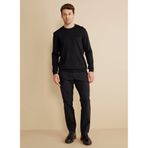 Brooks Brothers Normal Bel Düz Paça Standart Pantolon, 54, BBFW25MPT008, Siyah, Erkek