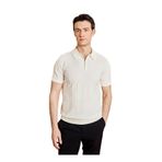 BROOKS BROTHERS Polo Yaka Kazak, S, 5003351892, Beyaz, Erkek