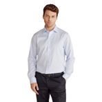 BROOKS BROTHERS Regular Fit Klasik Yaka Mavi - Beyaz Gömlek, 42, BBFW25MSH030, Mavi - Beyaz, Erkek