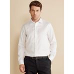 Brooks Brothers Slim Fit Klasik Yaka Beyaz Erkek Gömlek BBFW25MSH028 - 41