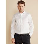 Brooks Brothers Slim Fit Klasik Yaka Beyaz Erkek Gömlek BBFW25MSH028 - 44