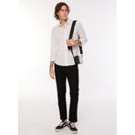 Brooks Brothers Slim Fit Klasik Yaka Gri Melanj Erkek Gömlek BBSP23MSH027
