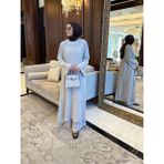 Broş Detay Tunik & Pantolon Takım - 001-Taş - Standart