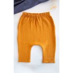 Bross Bebek Müslin Beli Lastikli Şalvar Pantolon Pamuklu BNL-0008 - 5 - 6 Yaş - Hardal