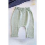 Bross Bebek Müslin Beli Lastikli Şalvar Pantolon Pamuklu BNL-0008 - 5 - 6 Yaş - Mint