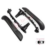 Bross Otomotiv Renault Kangoo MK2 Citan W415 NV250 2007-2021 İçin Ön İç Kapı Çekme Kolçak Tutamak Takımı Siyah