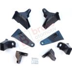 Bross Otomotiv Renault Symbol MK3 2013-2017 Makyajsız Kasa 260607796R İçin Sağ Sol Ön Far Ayak Tamir Seti