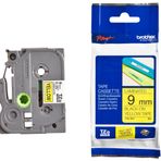 Brother P-Touch 9AZE621 Sarı-Siyah TZ-Tape 9 mm Etiket