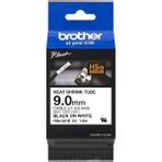 Brother P-Touch HSE-221E - Isı Ile Daralan Makaron Beyaz Üzerine Siyah 9.0 mm