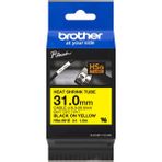 Brother P-Touch HSE-661E - Isı Ile Daralan Makaron Sarı Üzerine Siyah 31 mm