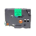 Brother P-Touch TZE-731 Yeşil Üzerine Siyah 12 mm 8 mt Muadil Etiket