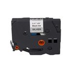 Brother P-Touch TZE-M931 Mat Gümüş Üzerine Siyah 12 mm 8 mt Muadil Etiket