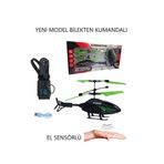 Brother Toys 1. Kalite El Kumandalı ve El Sensörlü Parmakla Yükseltilebilen Helikopter Şarj Edilebilir 20 Cm.