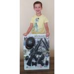 Brother Toys 11 Parça Oyuncak Kasklı Tüfek Asker Polis Komando Seti Kelepçe Kask Telsiz El Bombası Dürbün