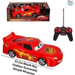 Brother Toys 23 cm Büyük Boy Şarjlı Cars Şimşek Mcqueen Uzaktan Kumandalı Full Fonksiyon Araba - Kırmızı
