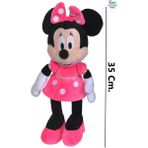 Brother Toys 35 Cm. Minnie Mouse Peluş Oyuncak Ithal Kaliteli Fare Mickey Mini Miki Maus - Pembe