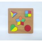 Brother Toys Ahşap Bultak Geometrik Şekiller Model 3 - Çok Renkli