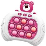 Brother Toys Ayıcık Model Işıklı Popit Oyun Konsolu Eğlenceli Tasarım Tekil Ürün - Fuşya